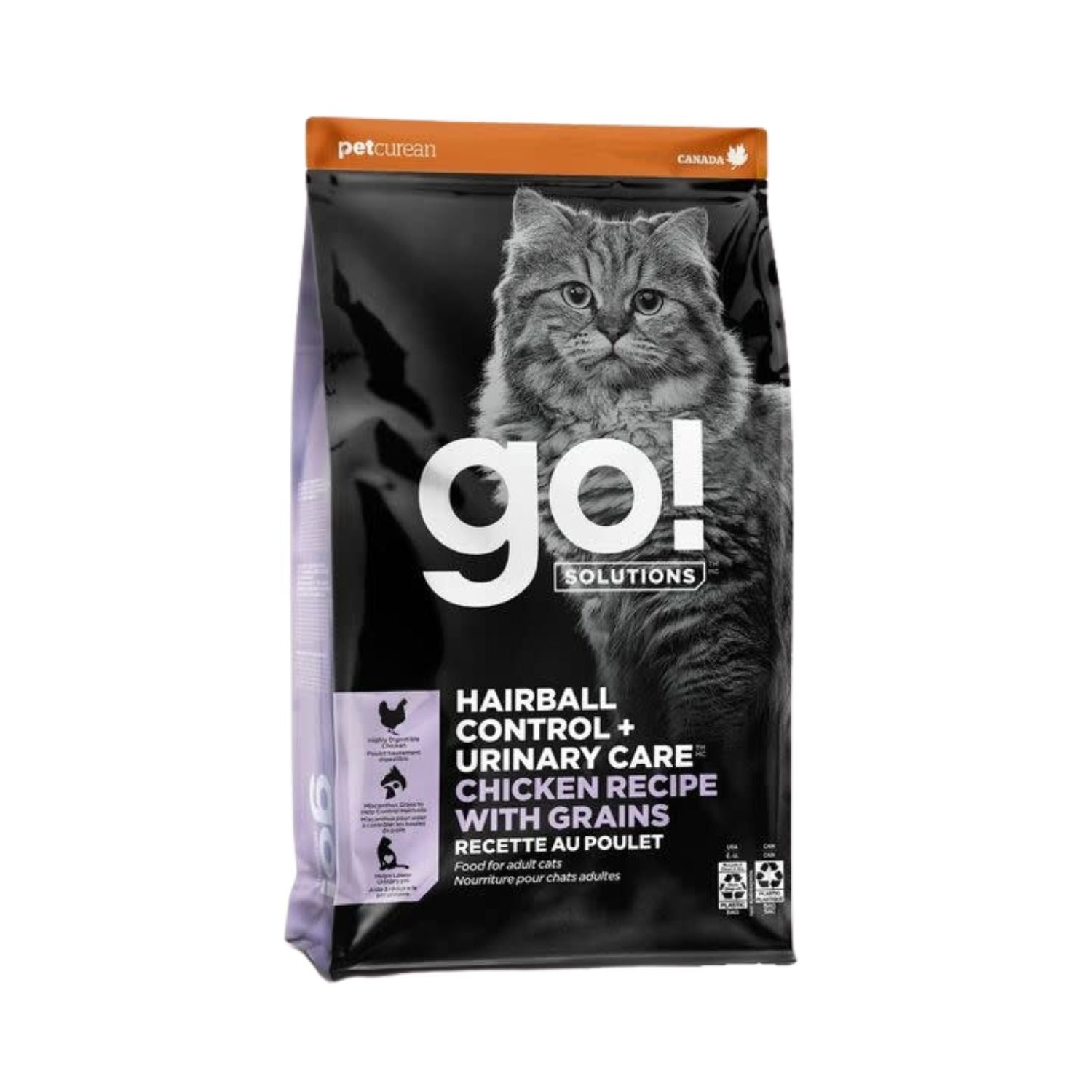 GO! Hairball & Urinary Chicken w/Grains 12LB | Cat
