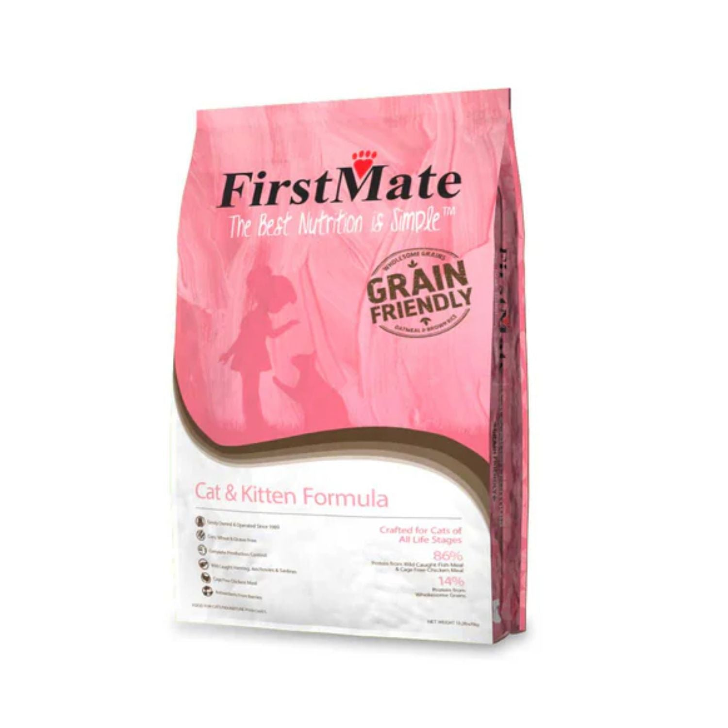 FirstMate Cat & Kitten Gfriendly Fish/CageFree Chckn 13.2 lb