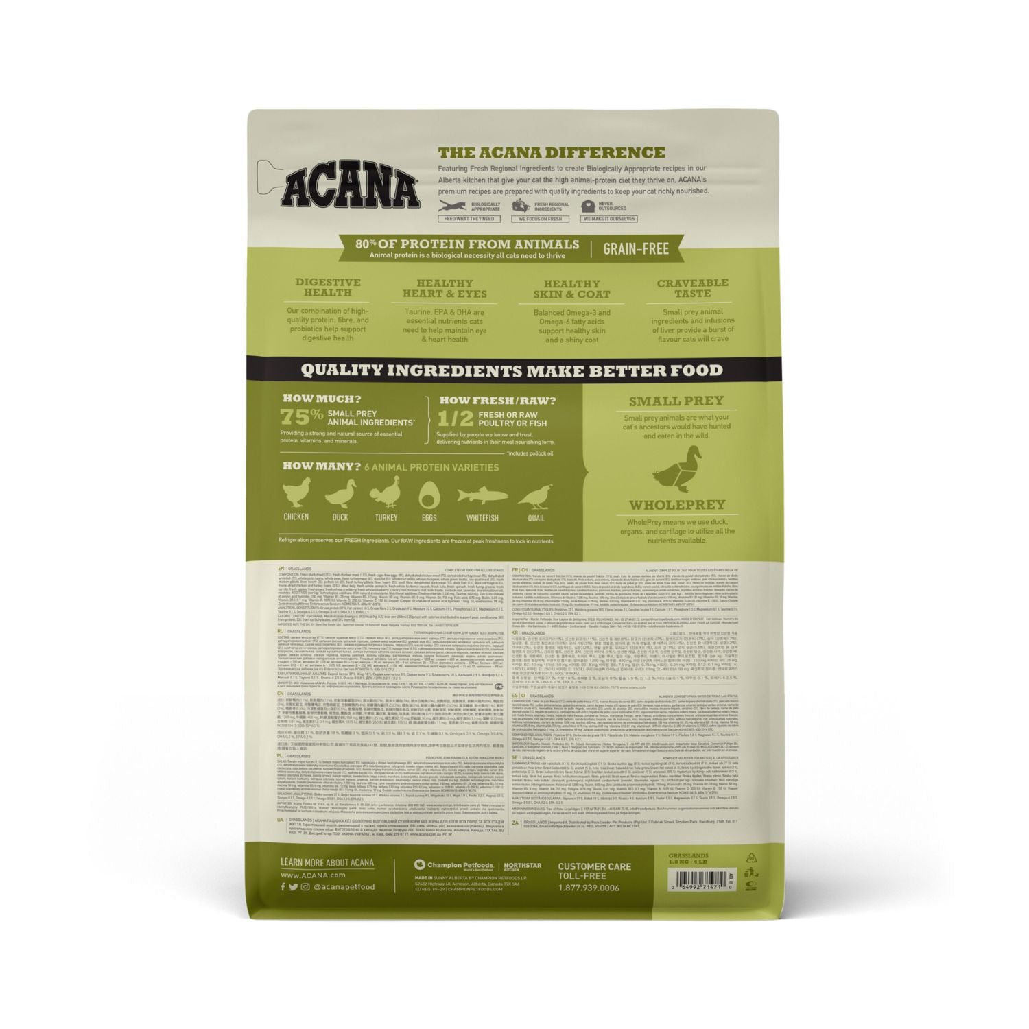 ACANA Cat Highest Protein Grasslands 4.5 kg