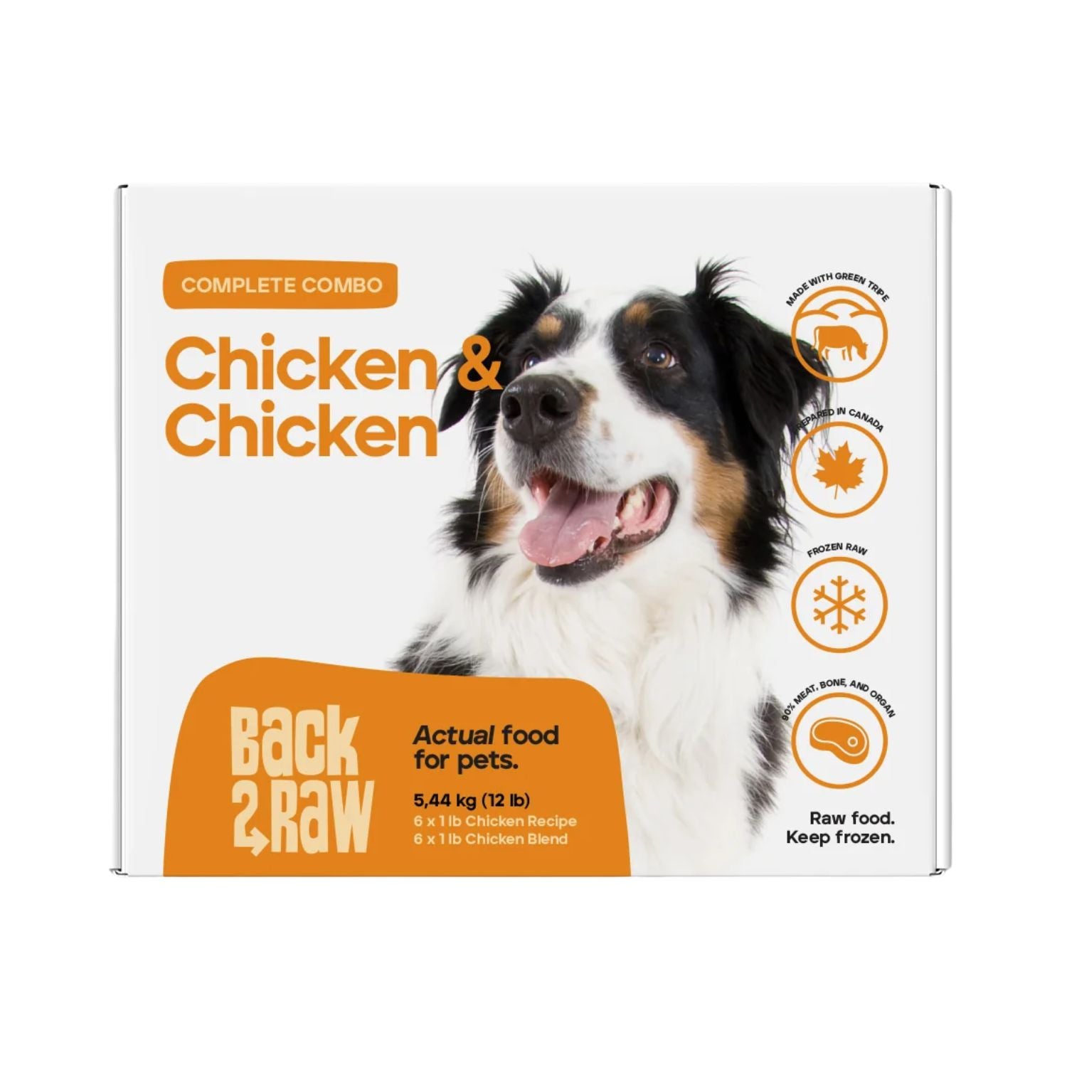 Back2Raw Dog Complete Combo Chicken Blend / Chicken 12/1lb