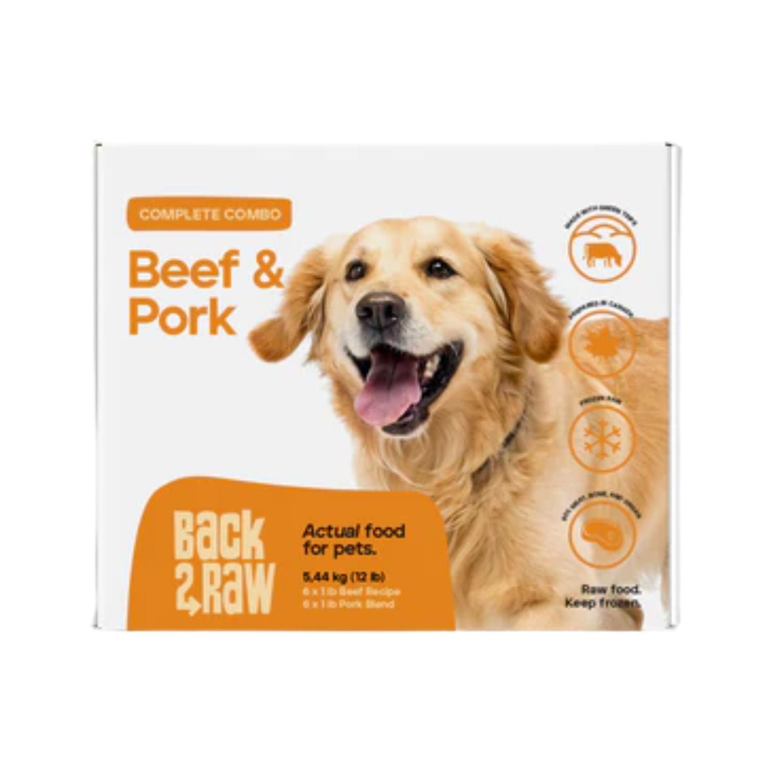 Back2Raw Dog Complete Combo Beef / Pork Blend 12/1lb