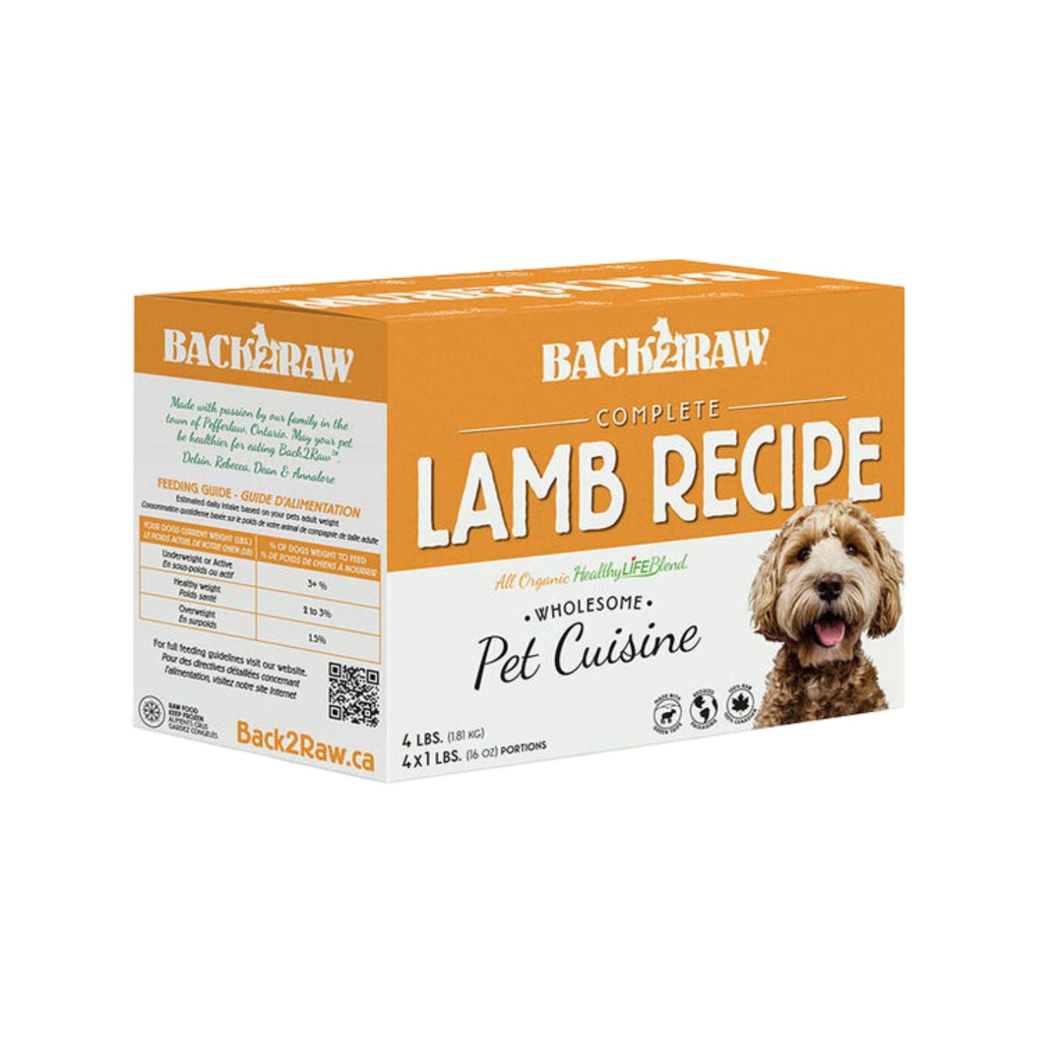 Back2Raw Dog Complete Lamb 3 x 4/1lb
