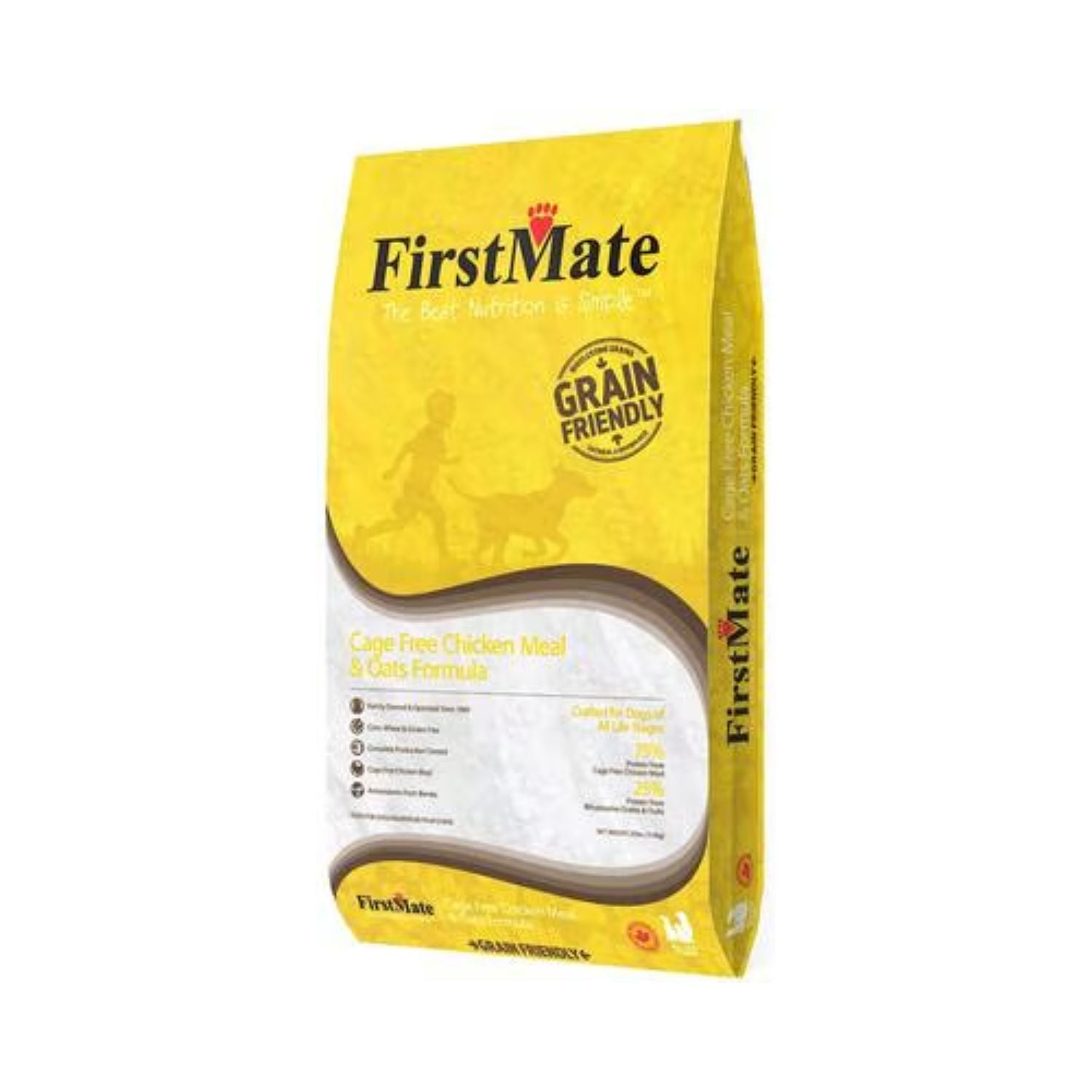 FirstMate Dog GFriendly Cage Free Chicken Meal & Oats 25 lb