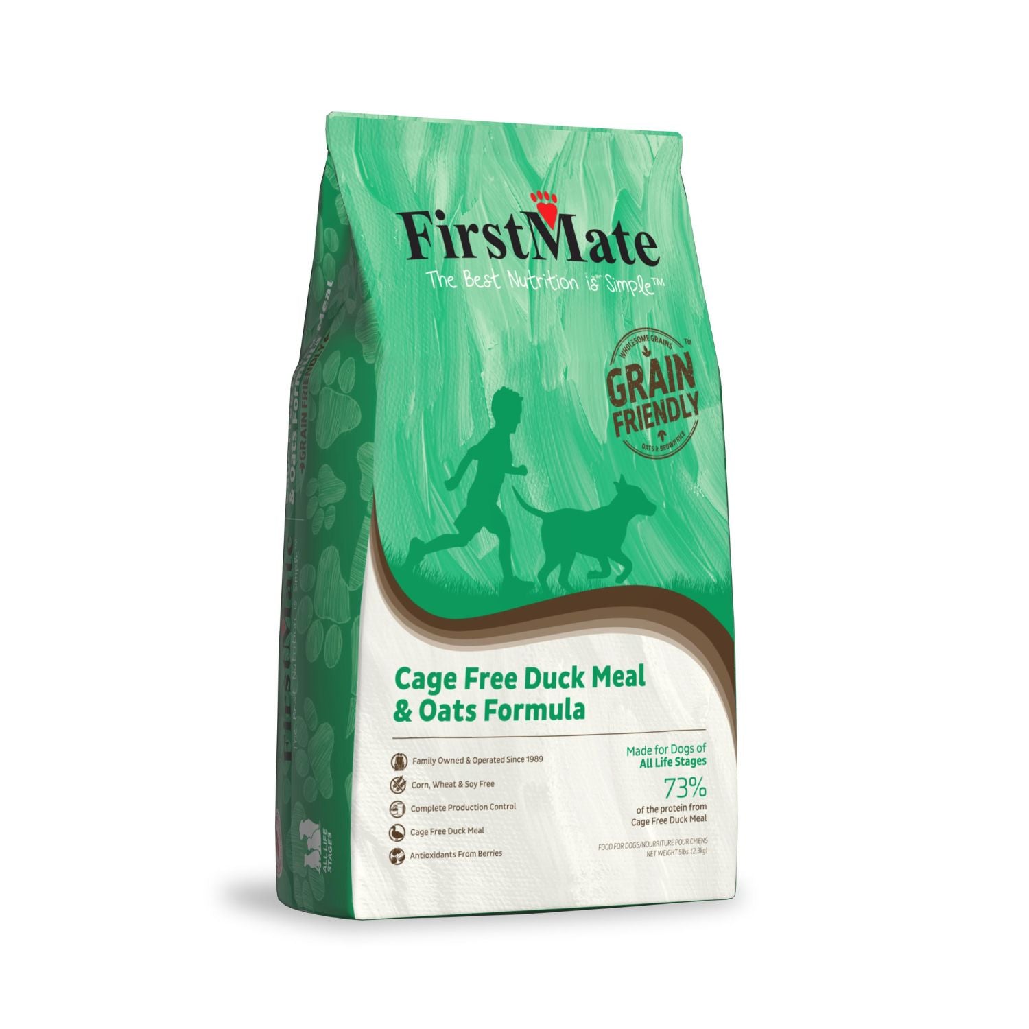 FirstMate Dog GFriendly Cage Free Duck & Oats 5 lb