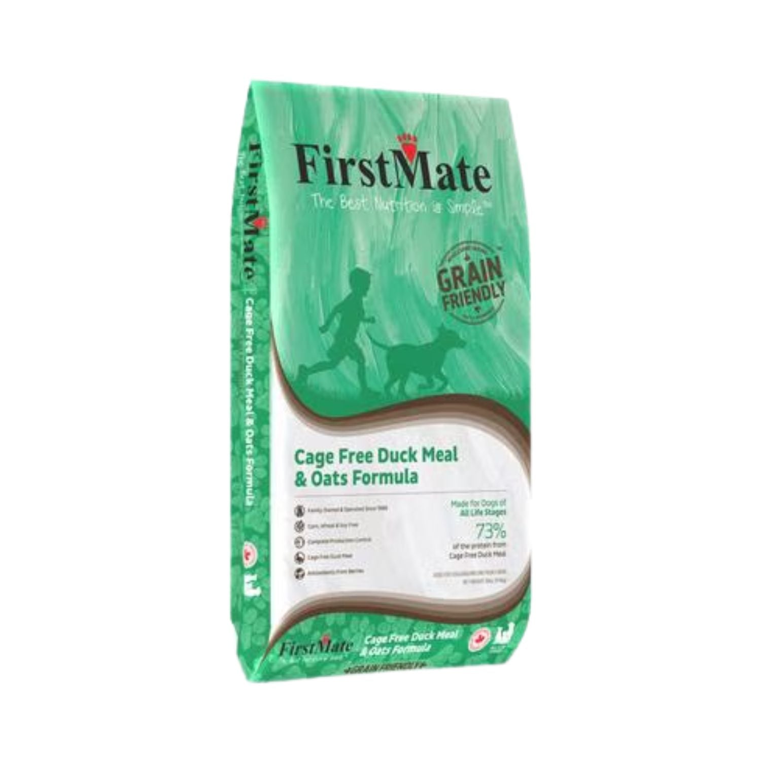 FirstMate Dog GFriendly Cage Free Duck & Oats 25 lb