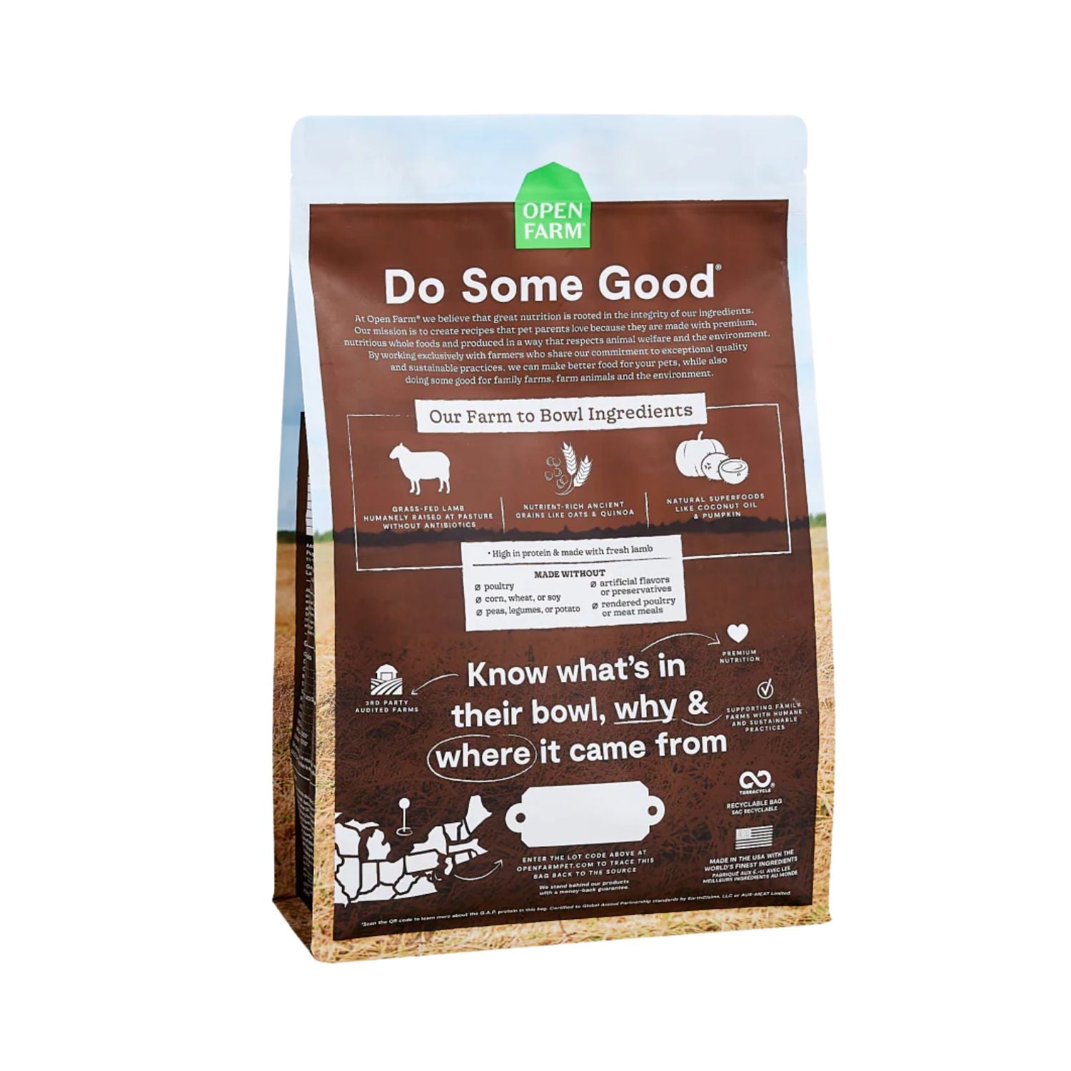 Open Farm Dog GF Pasture-Raised Lamb 4 lb