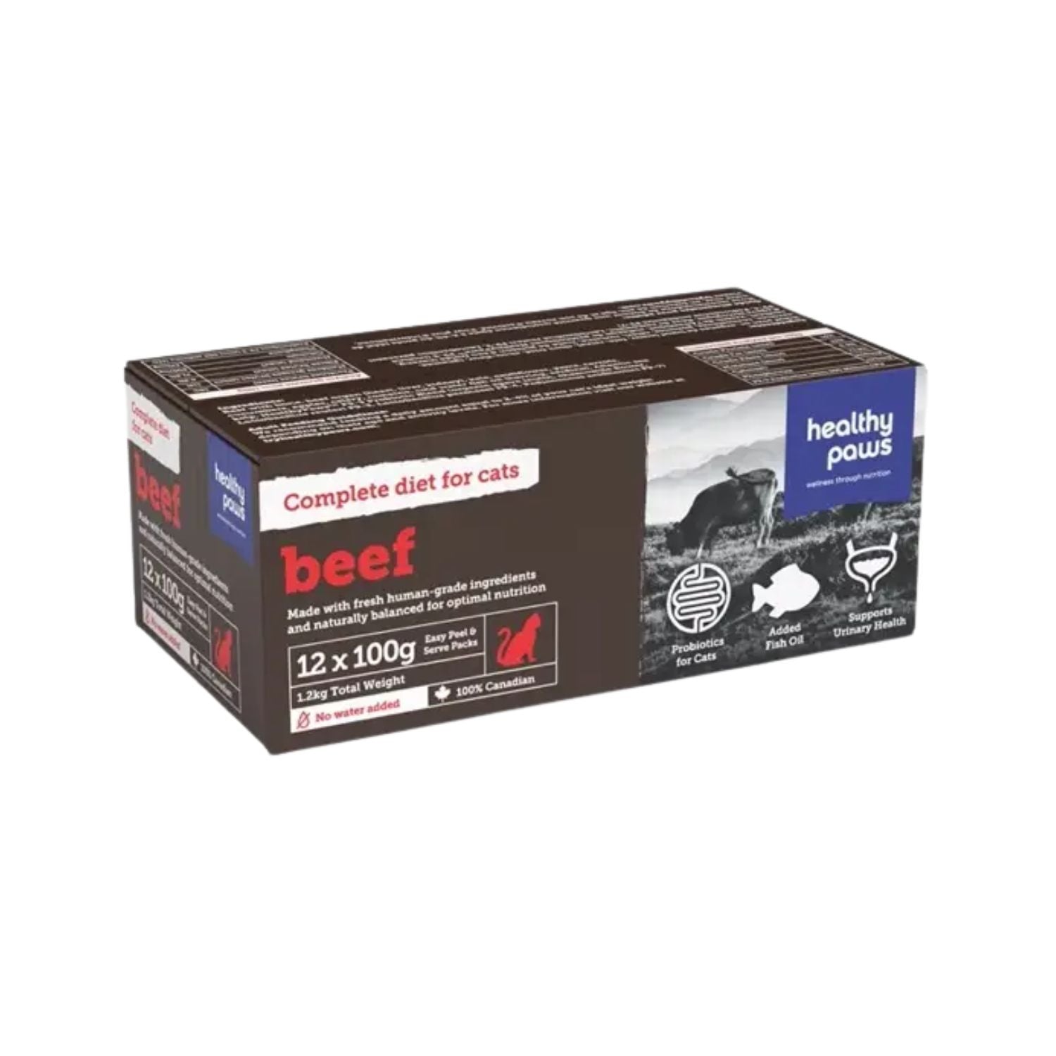 Healthy Paws Cat Beef 1.2KG