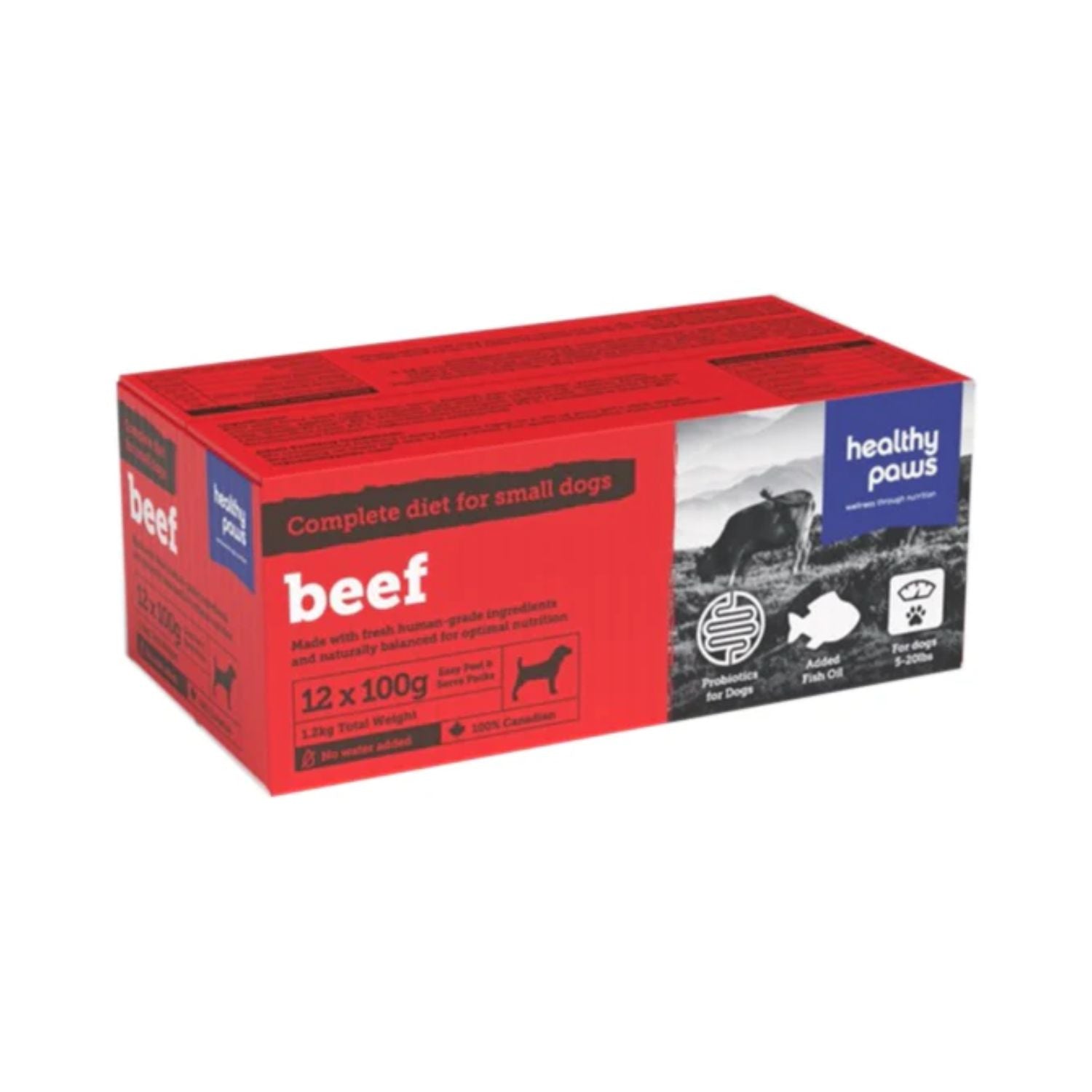 Healthy Paws Dog Beef 1.2KG