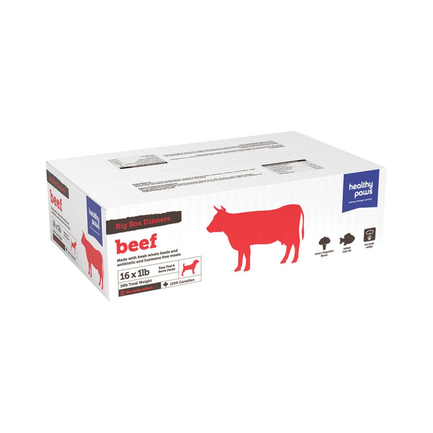 Healthy Paws Dog Beef 16LB