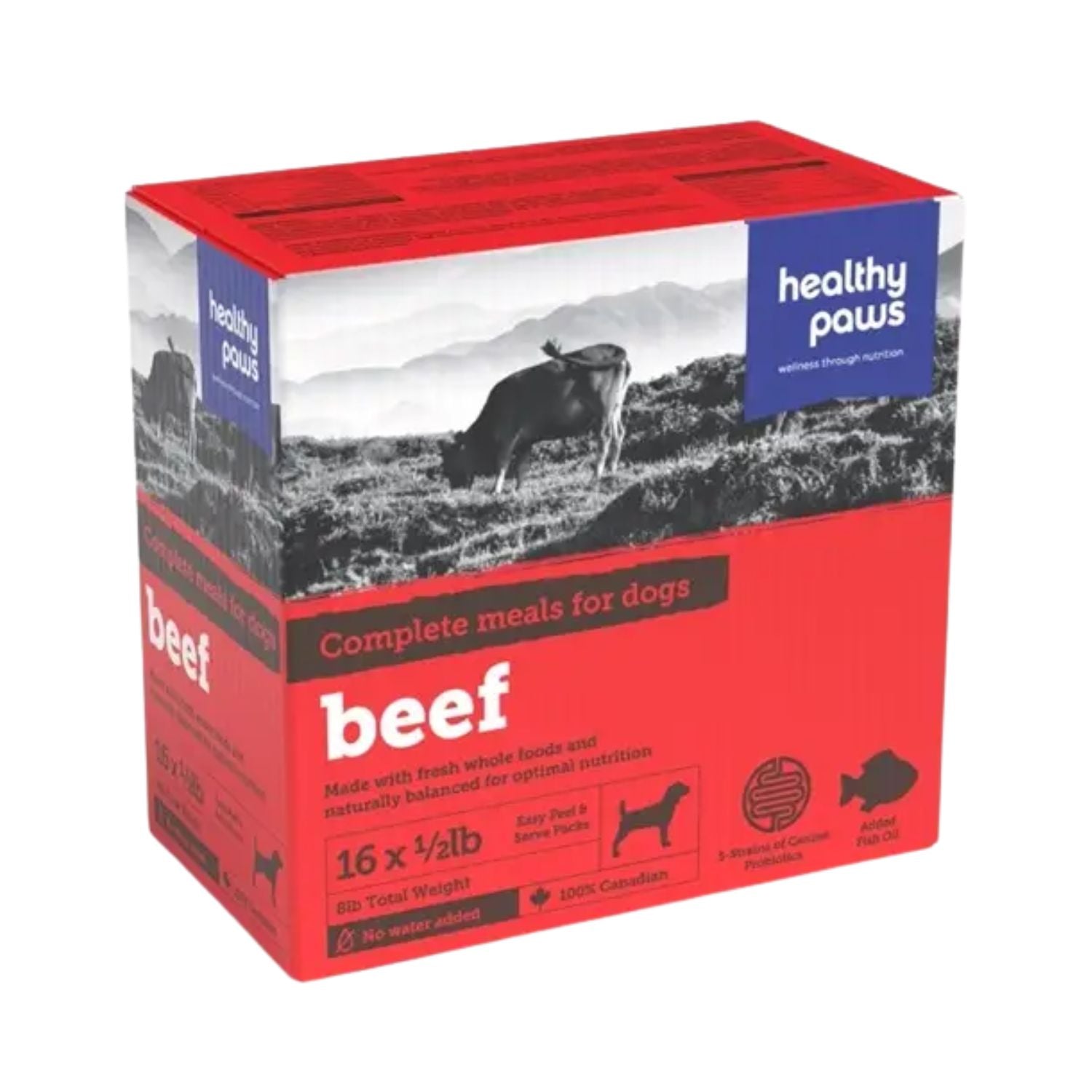 Healthy Paws Dog Beef 8LB