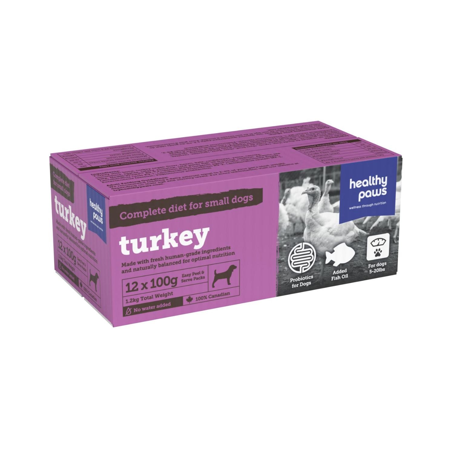 Healthy Paws Dog Turkey 1.2KG