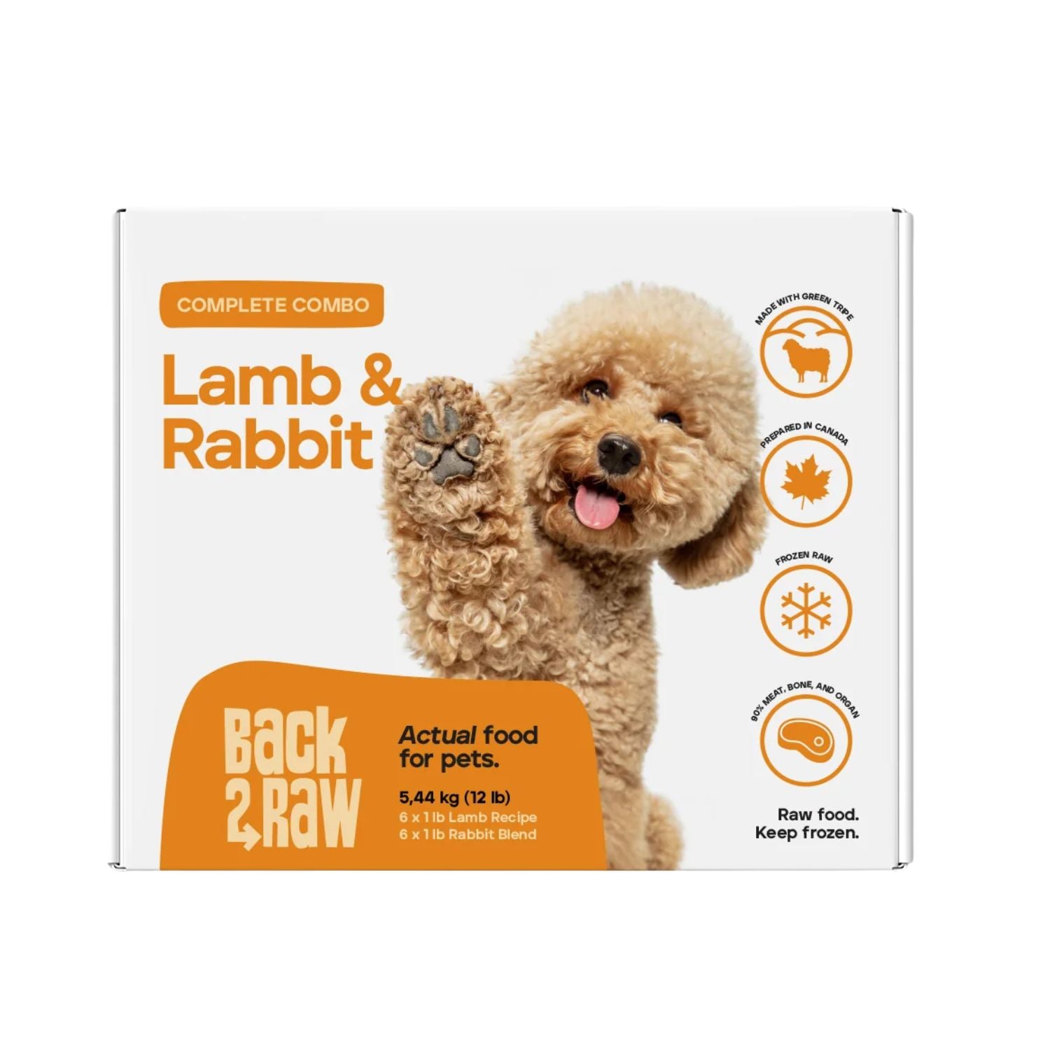 Back2Raw Dog Complete Combo Lamb / Rabbit Blend 12/1lb