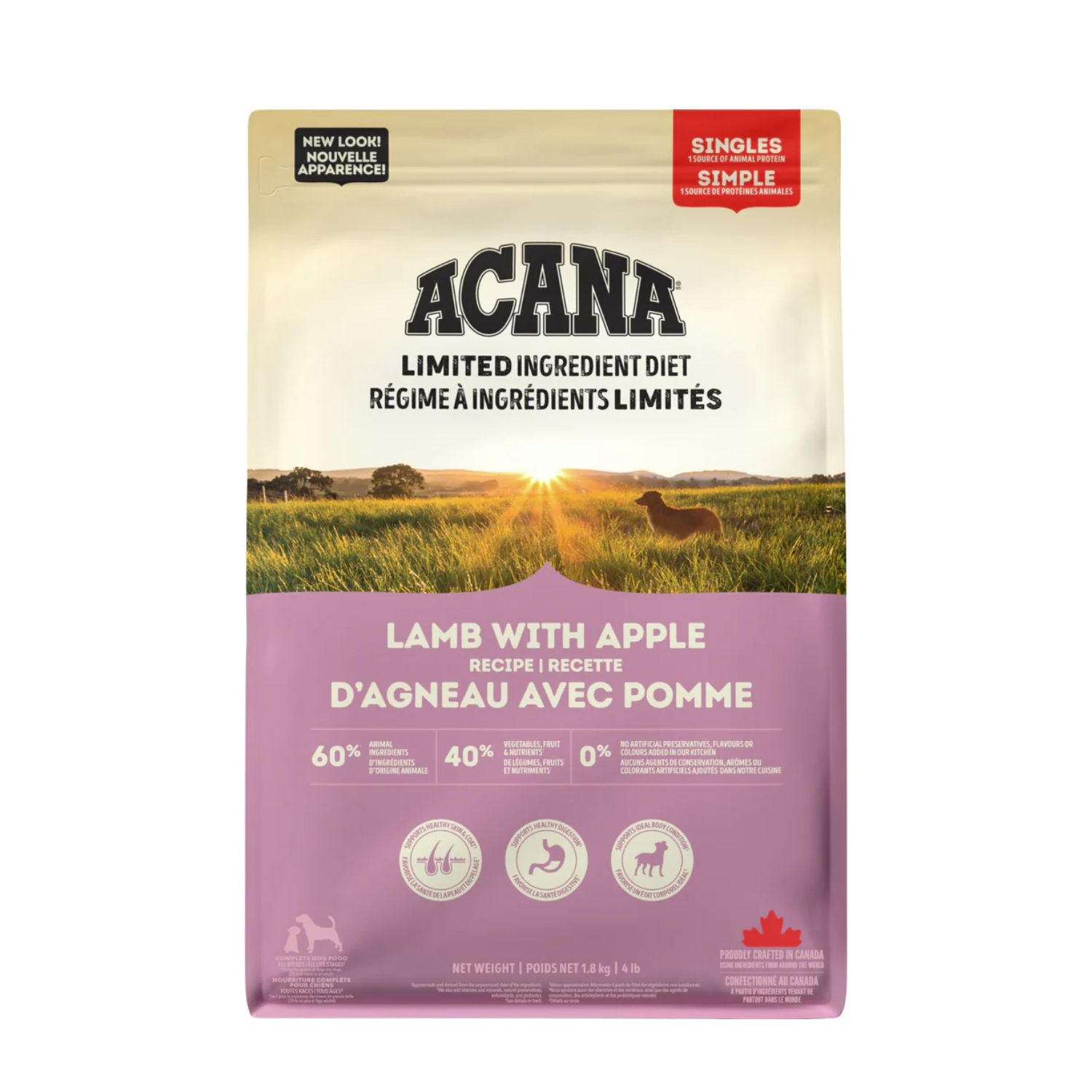 ACANA Dog Singles Lamb with Apple 1.8 kg