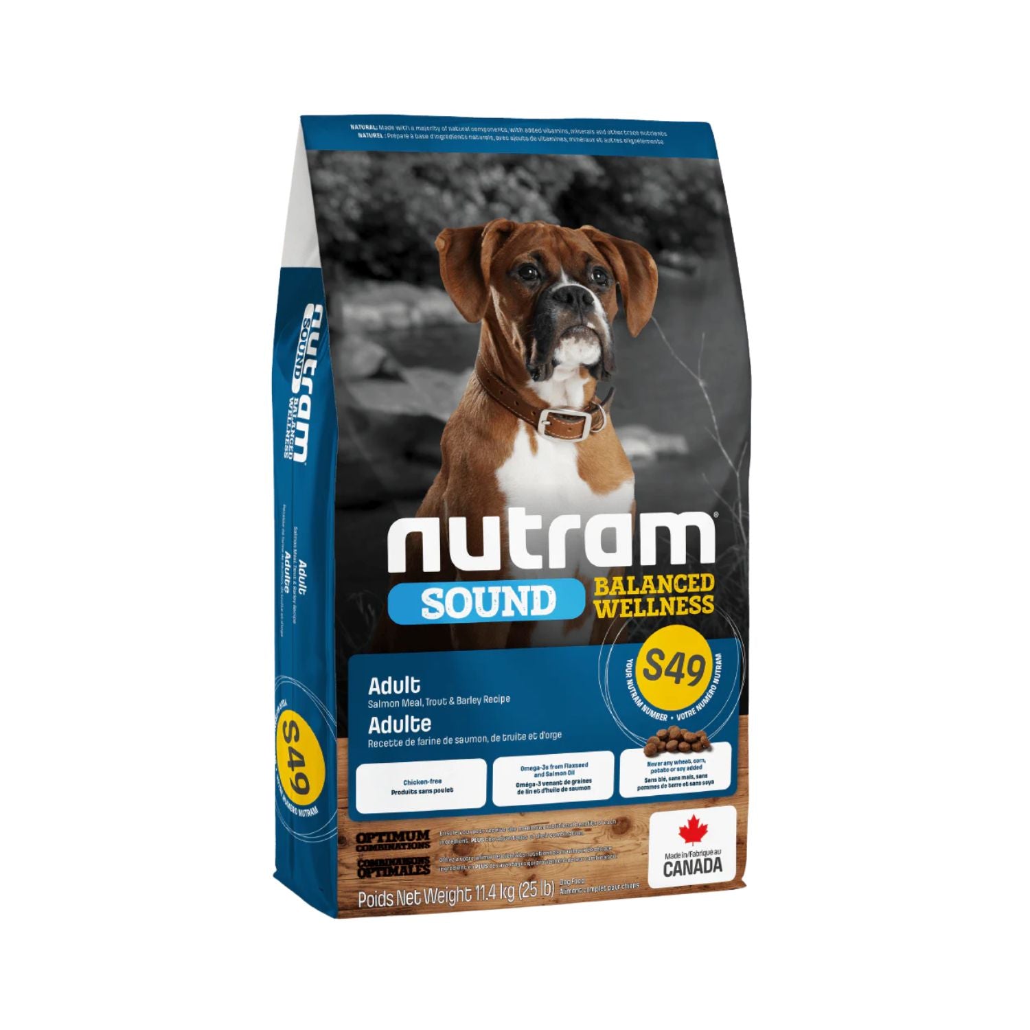 Nutram 3.0 Sound Dog S49 Adult Salmon 11.4 kg
