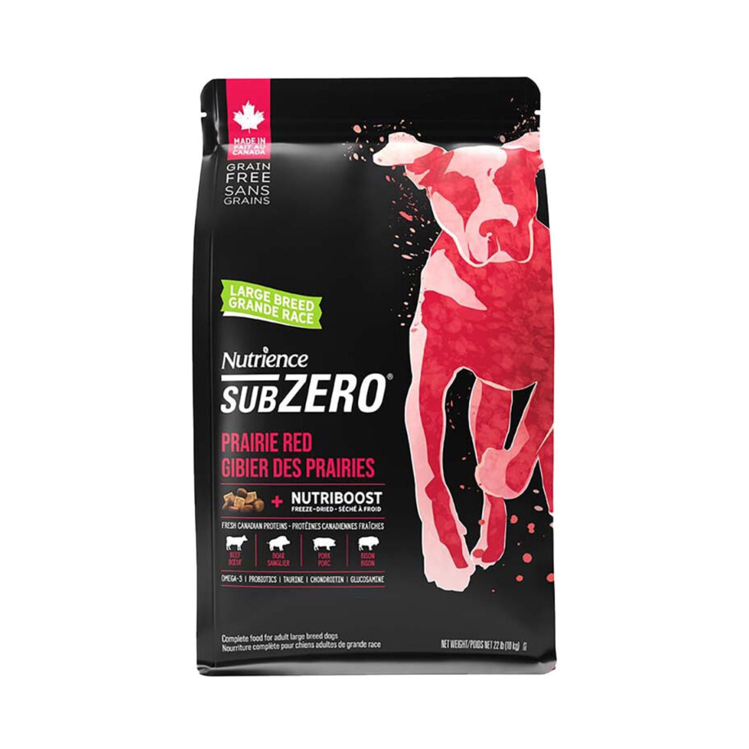 Nutrience Grain Free SubZero for Large Breed Dogs - Prairie Red - 10 kg