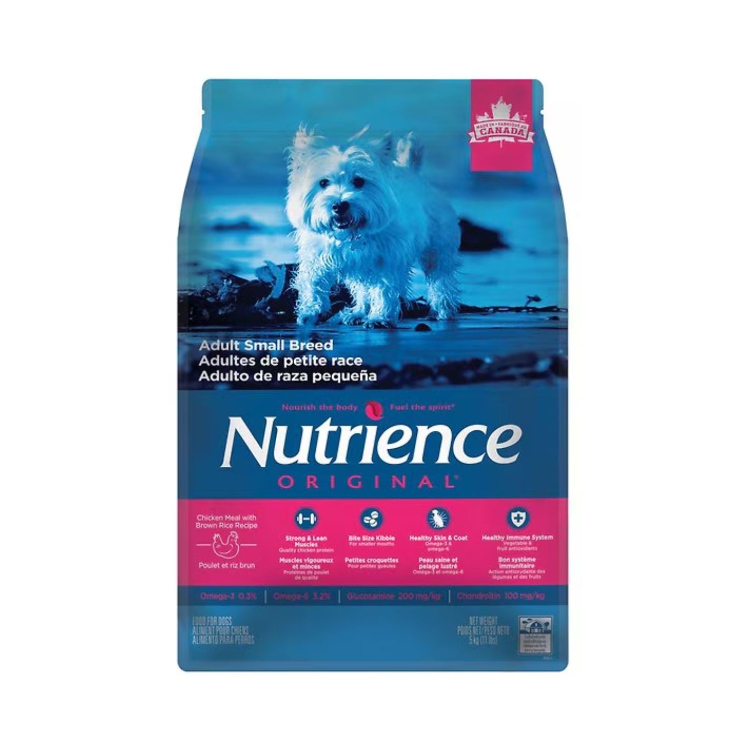 Nutrience Original Adult Small Breed - Chicken Meal with Brown Rice Recipe - 5 kg