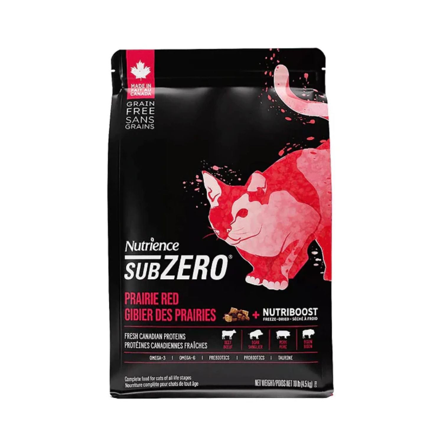 Nutrience SubZero Cat Food - Prairie Red - 4.5 kg