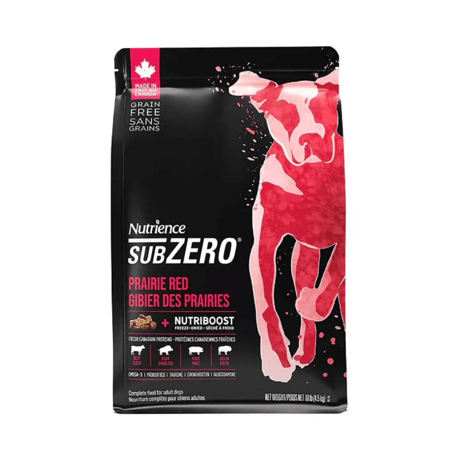 Nutrience SubZero Dog Food - Prairie Red - 4.5 kg