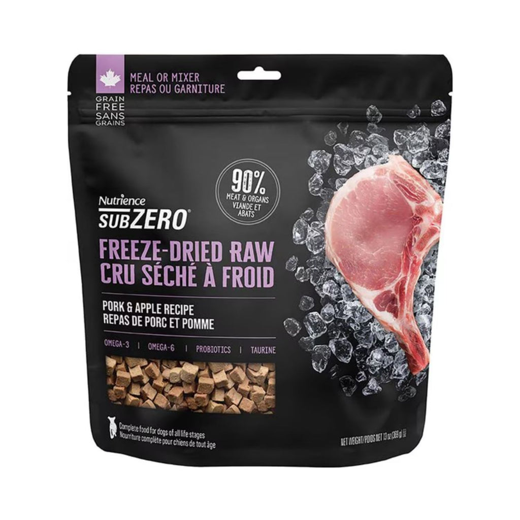 Nutrience SubZero Freeze-Dried Raw Dog Food - Pork & Apple Recipe - 369 g