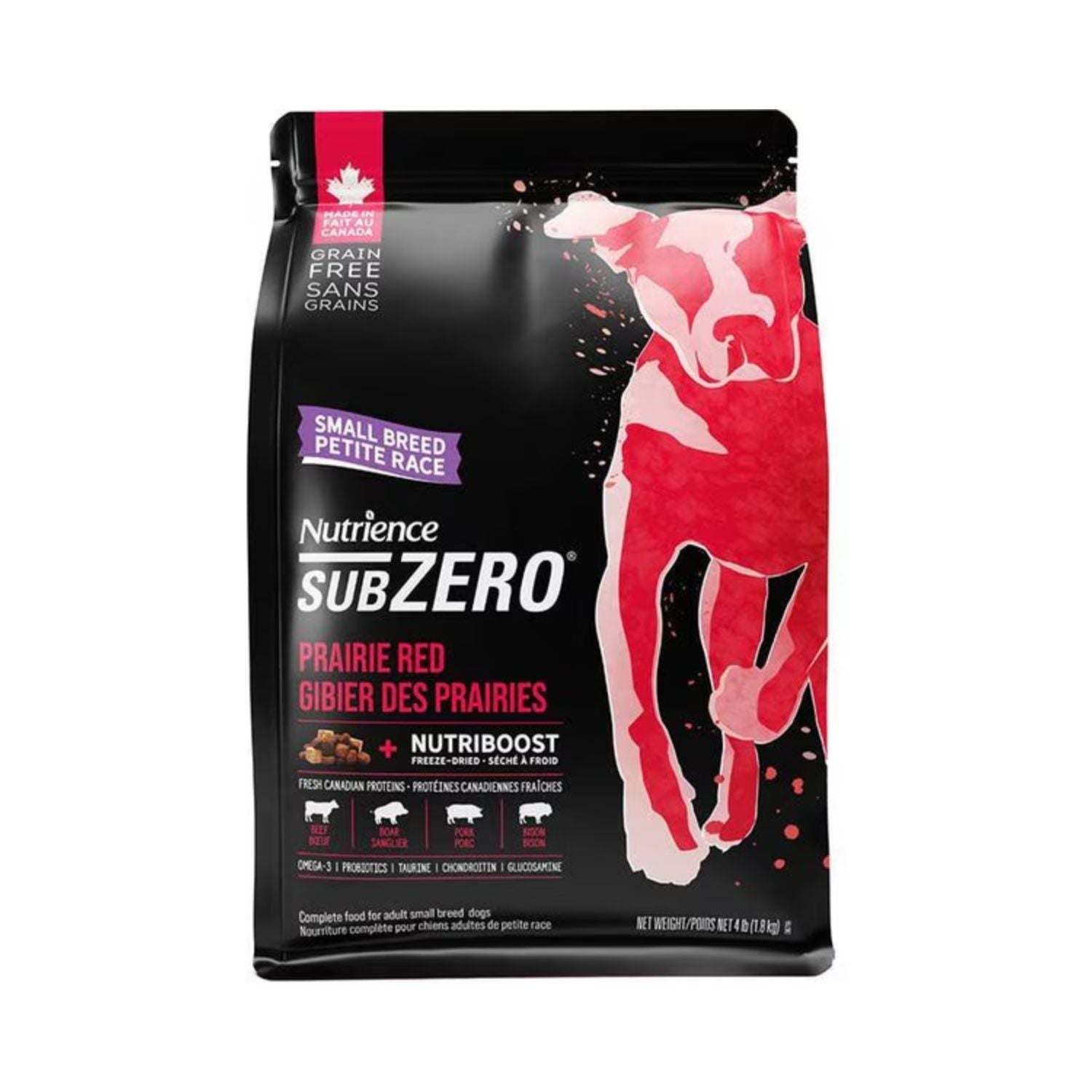 Nutrience SubZero Small Breed Dog Food - Prairie Red - 1.8 kg