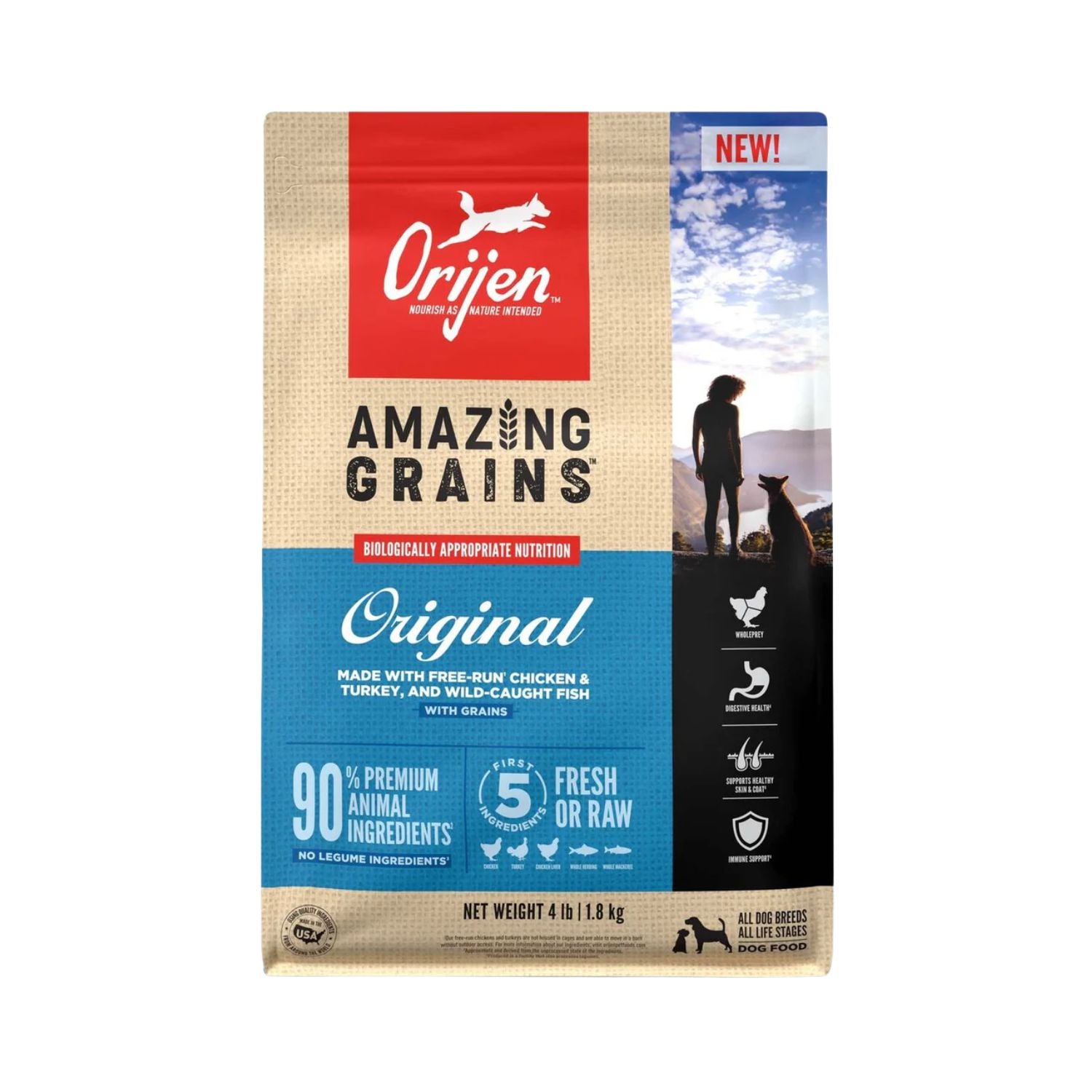 ORIJEN Dog Amazing Grains Original 1.8 kg