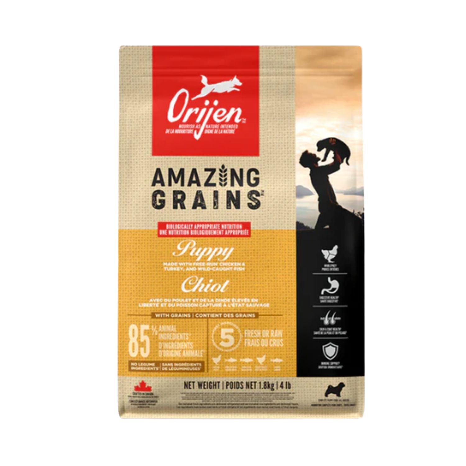 ORIJEN Dog Amazing Grains Puppy 1.8 kg