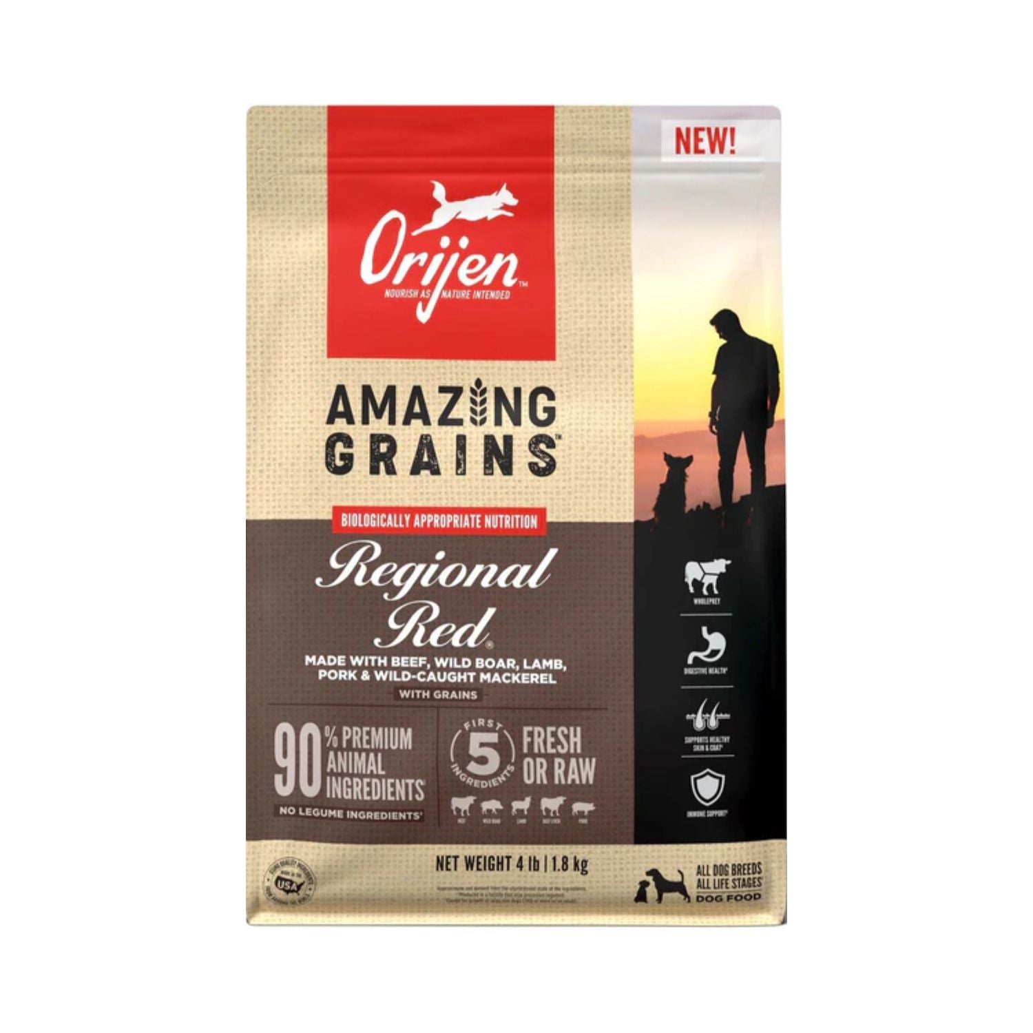 ORIJEN Dog Amazing Grains Regional Red 1.8 kg