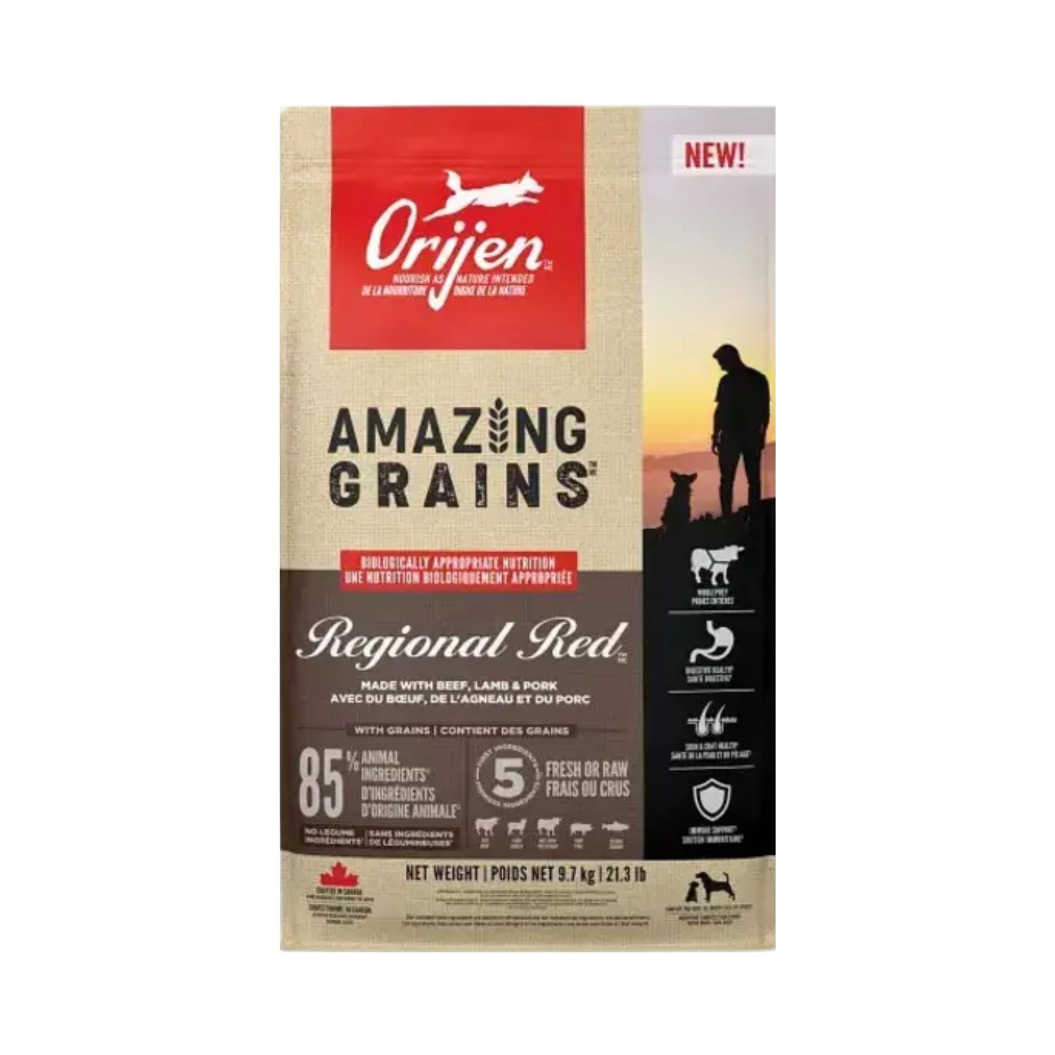 ORIJEN Dog Amazing Grains Regional Red 9.7 kg