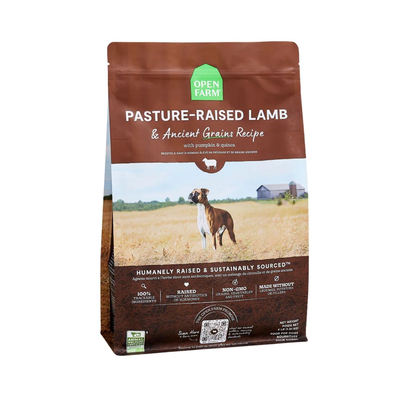Open Farm Dog GF Pasture-Raised Lamb 4 lb