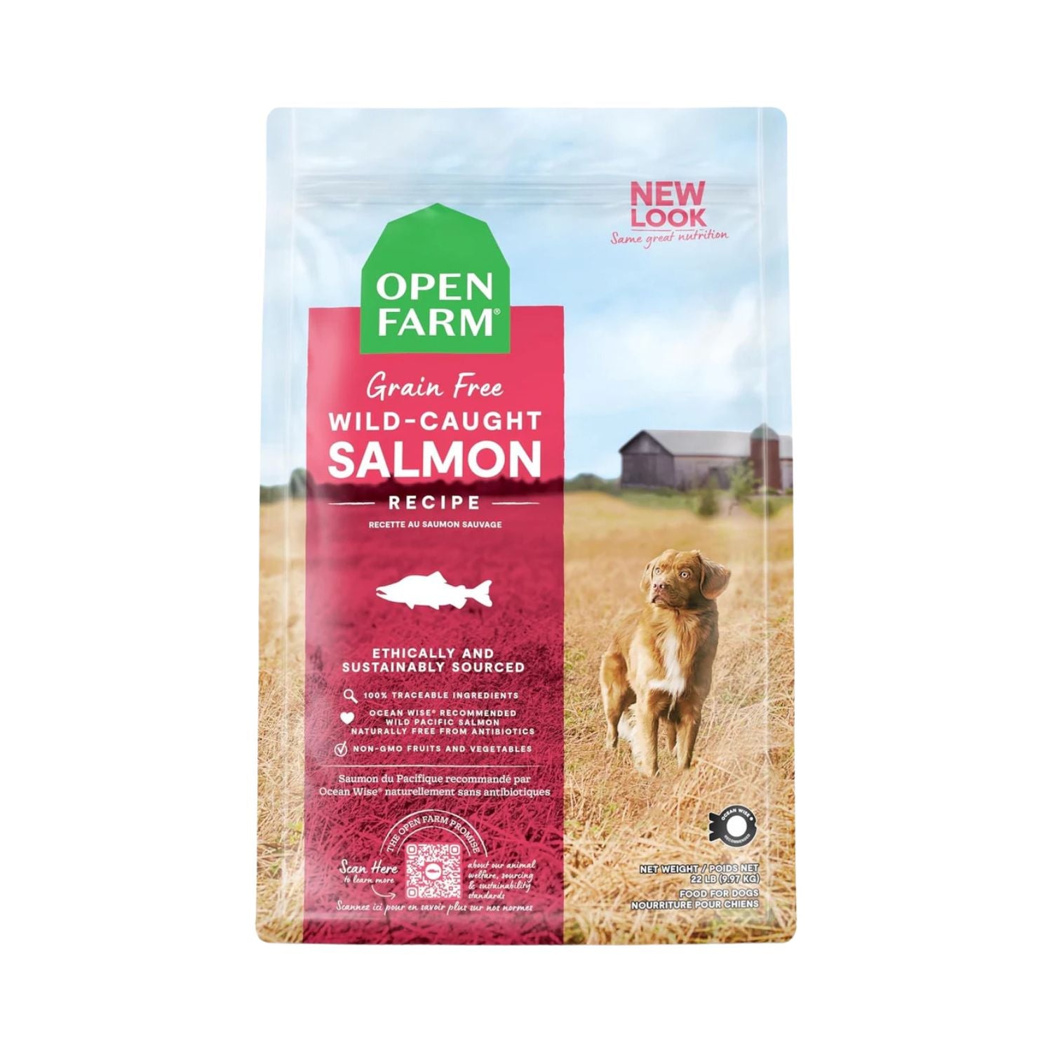 Open Farm Dog GF Wild-Caught Salmon 22 lb