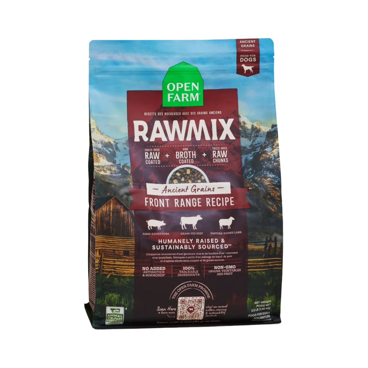 Open Farm Dog RawMix Ancient Grain Front Range 3.5 lb