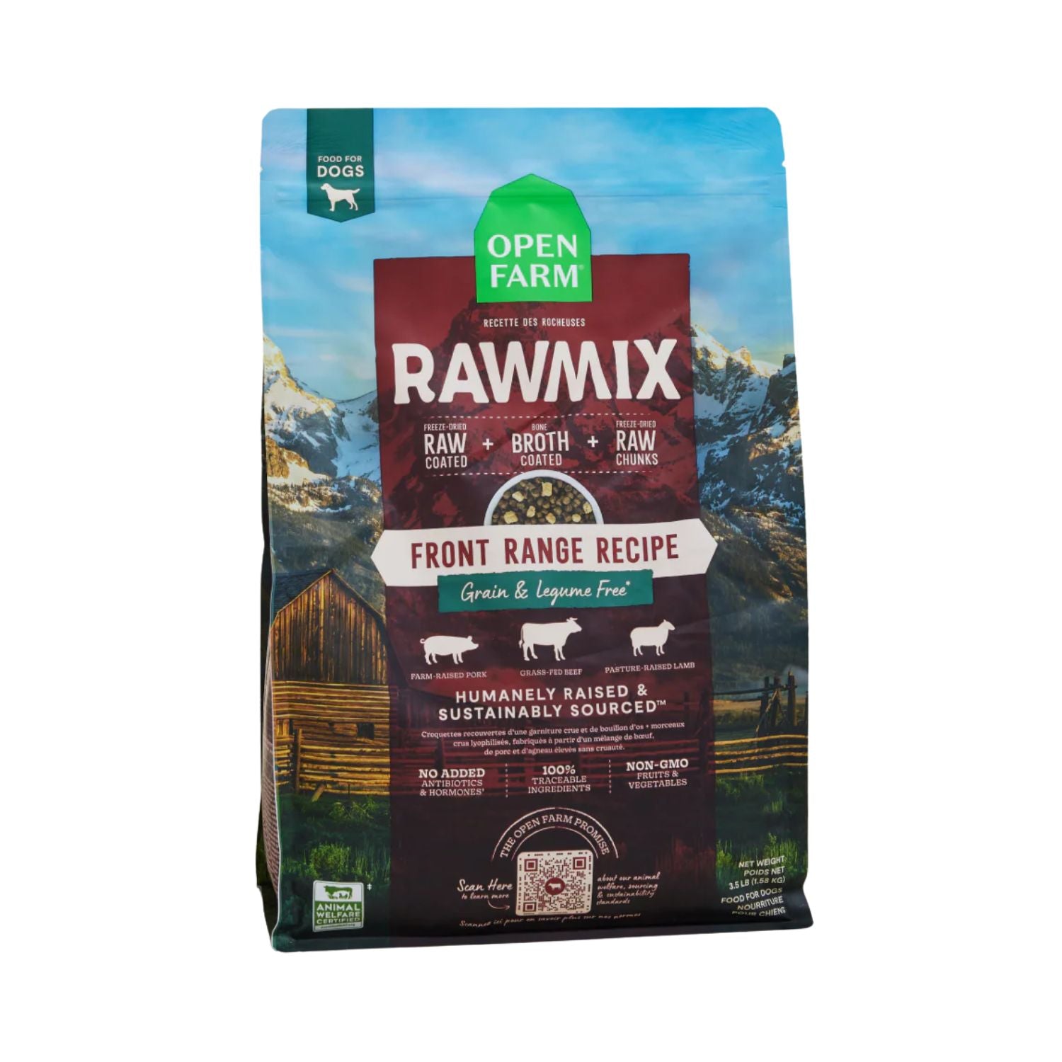 Open Farm Dog RawMix GF Front Range 3.5 lb