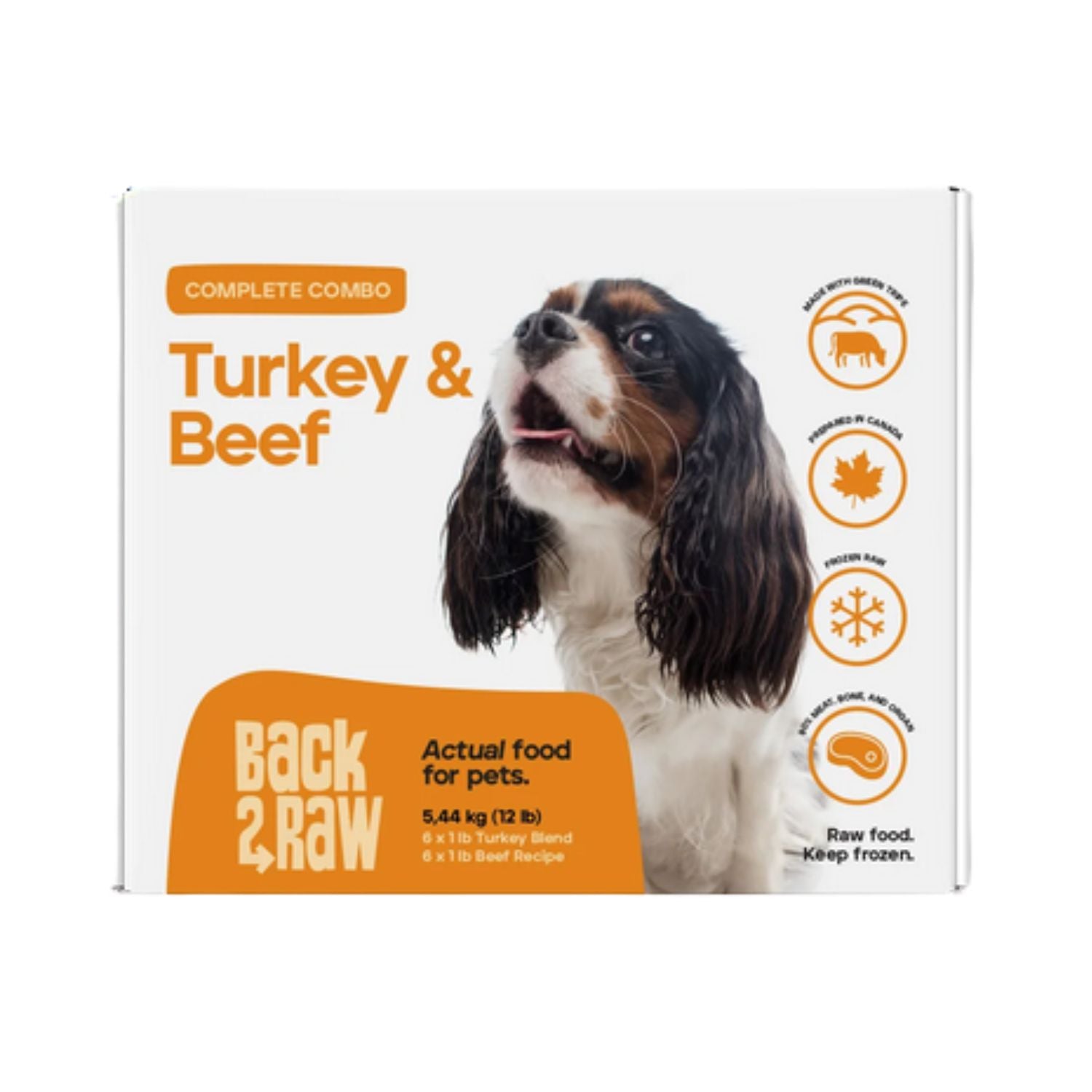Back2Raw Dog Complete Combo Turkey Blend / Beef 12/1lb