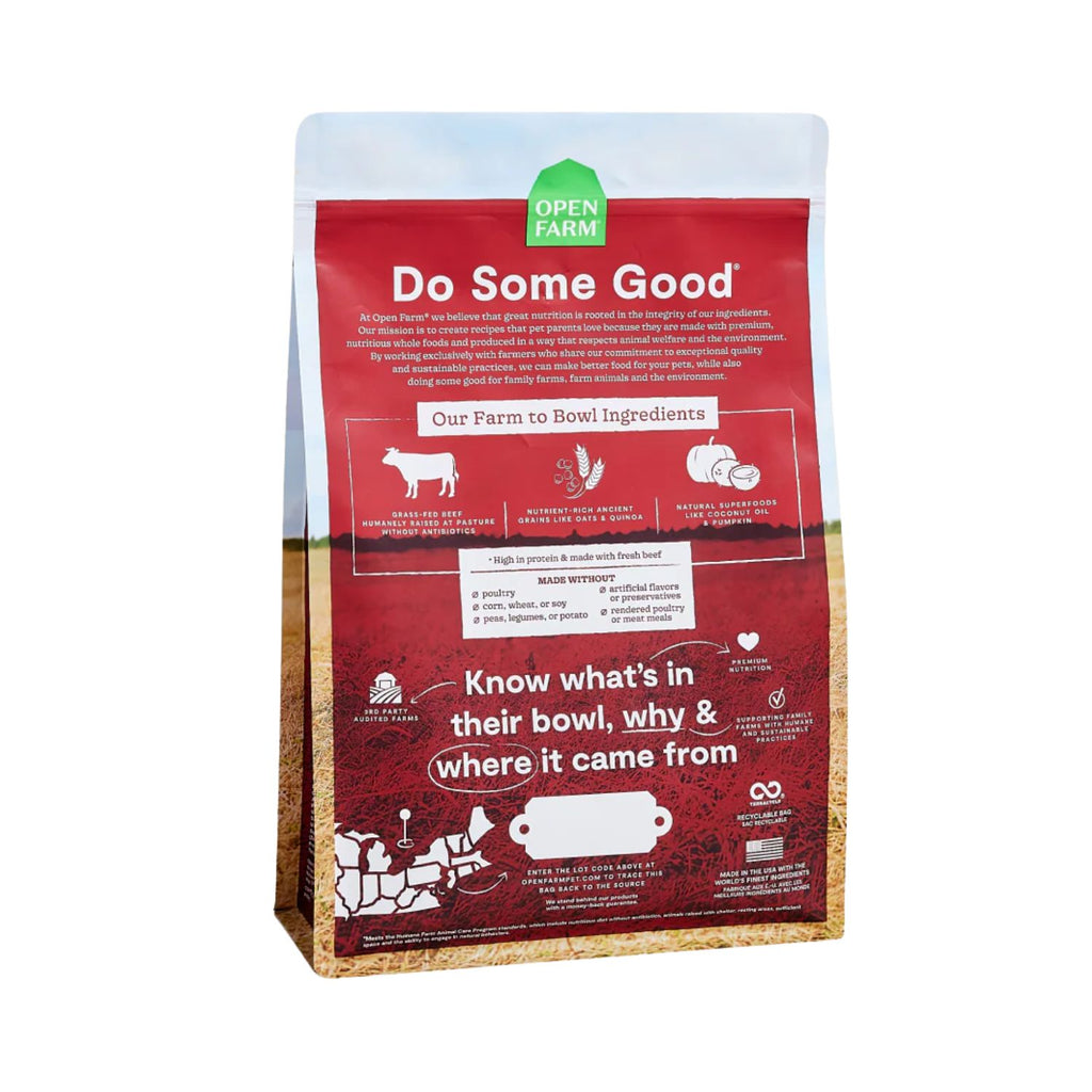 Open Farm Dog GF Grass-Fed Beef 22 lb