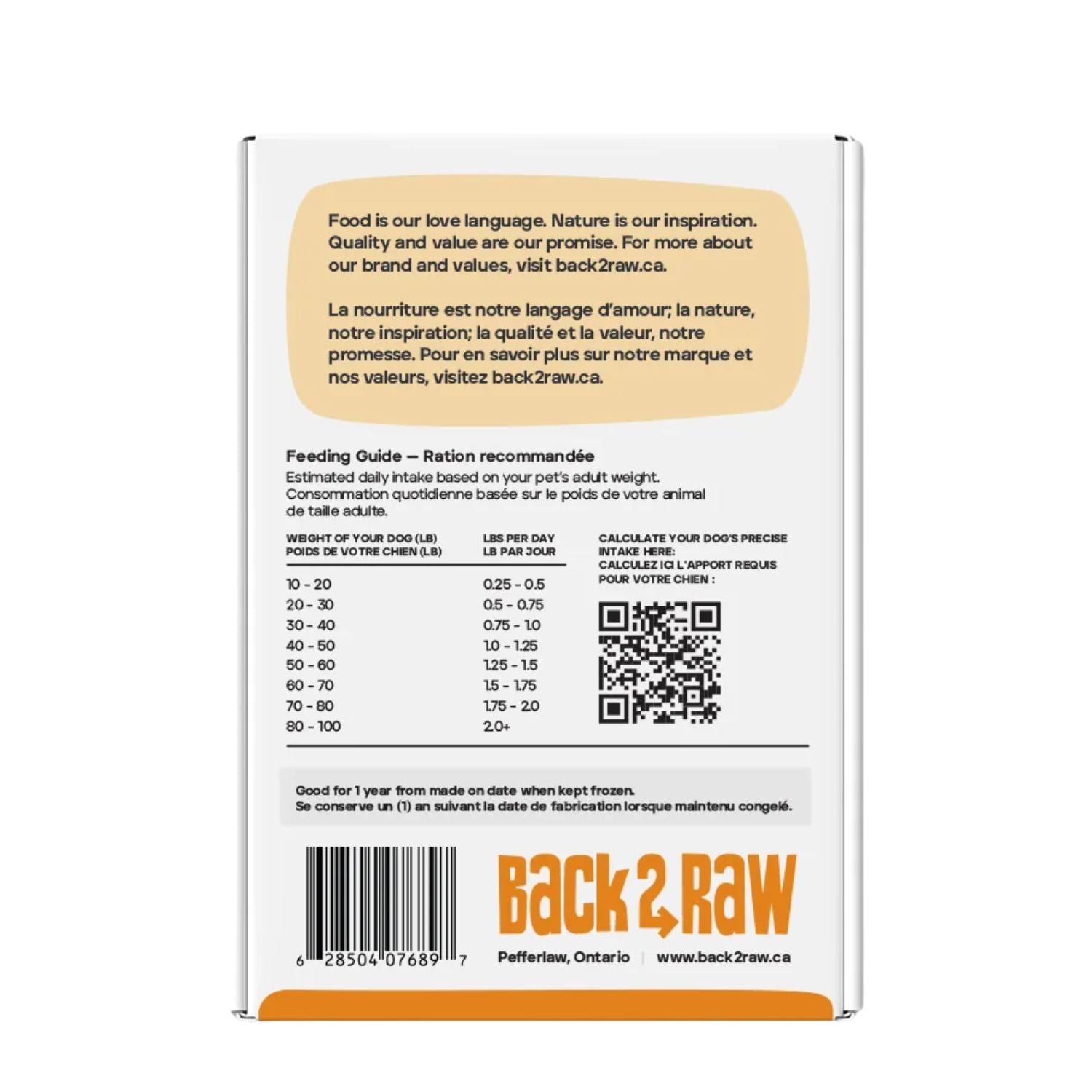 Back2Raw Dog Complete Chicken 3 x 4/1lb