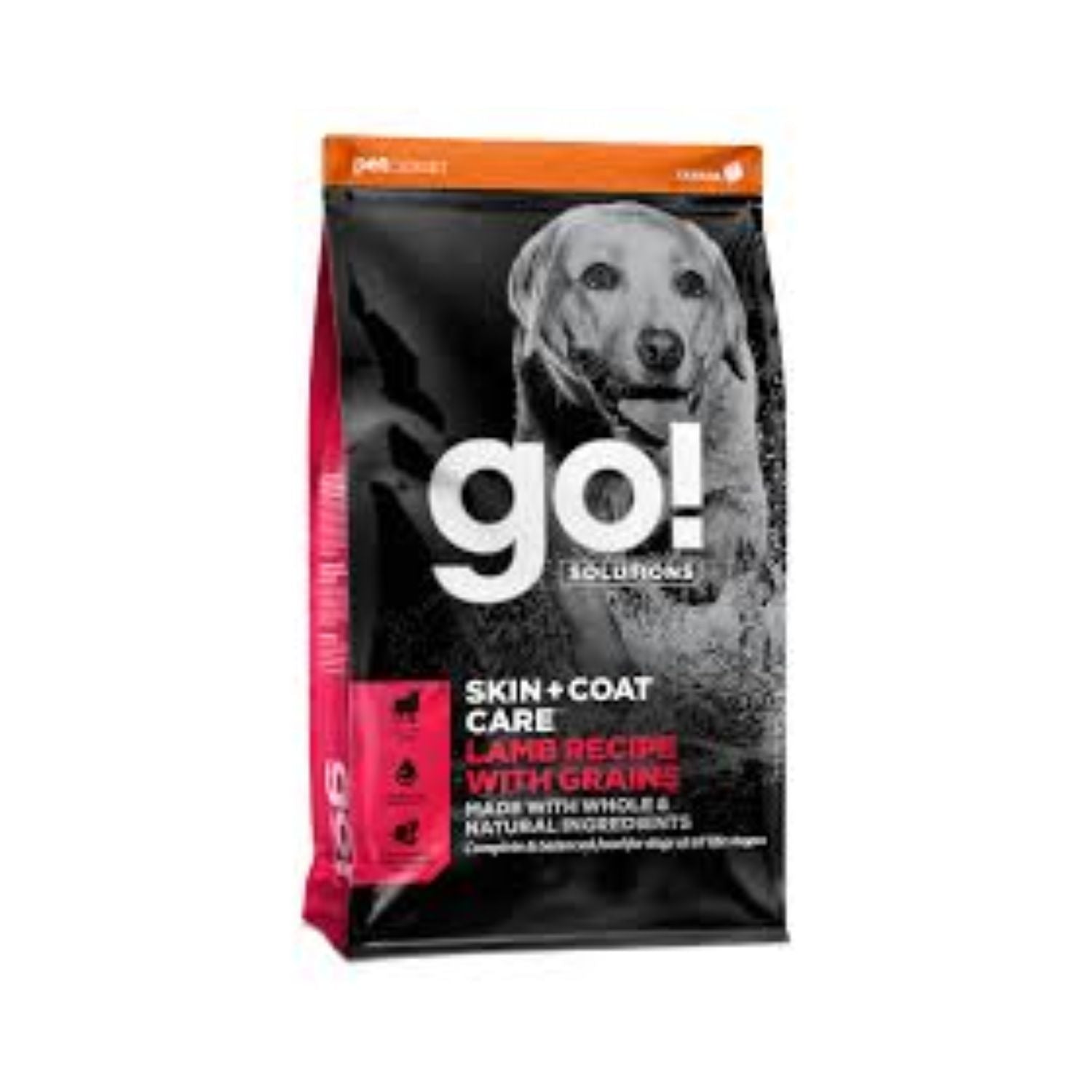 Petcurean Go! Solutions Skin + Coat Care Lamb Recipe Dry Dog Food 12-lb